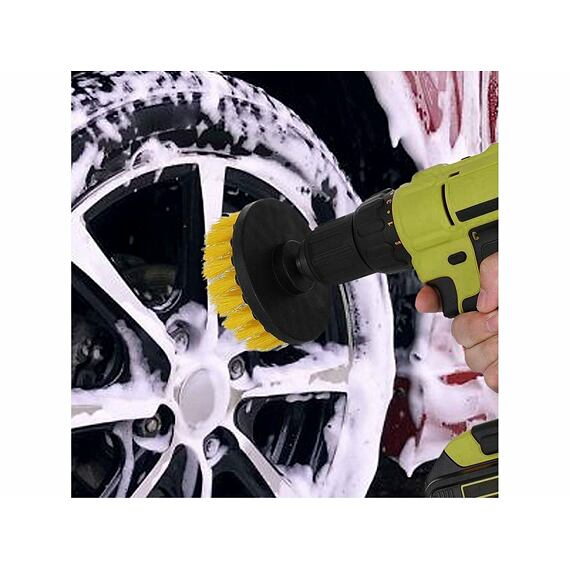 EXTOL CRAFT čistiace kefy do vŕtačky, súprava 4ks, stopka 1/4"*25mm