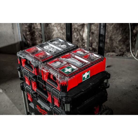 MILWAUKEE 4932478879 lékárnička PACKOUT , IP65, zodpovedá DIN 13157