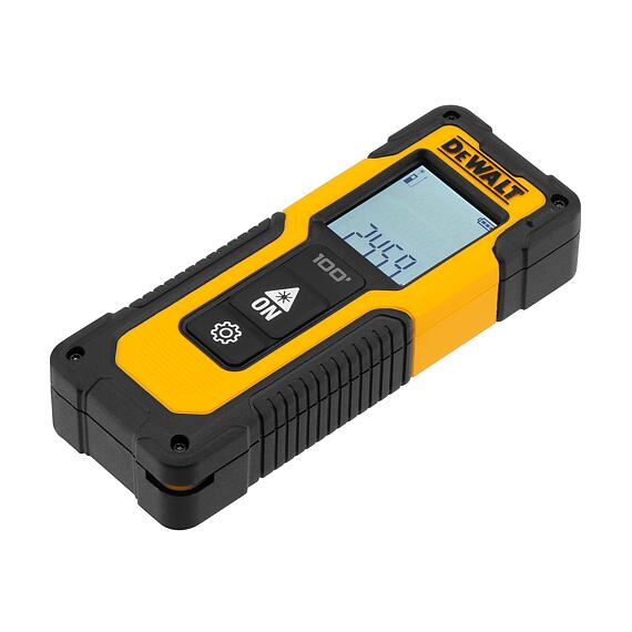 DeWalt DWHT77100 laserový měřič vzdáleností 30m, +/- 3mm na 10m, objem, plocha, 2*AAA