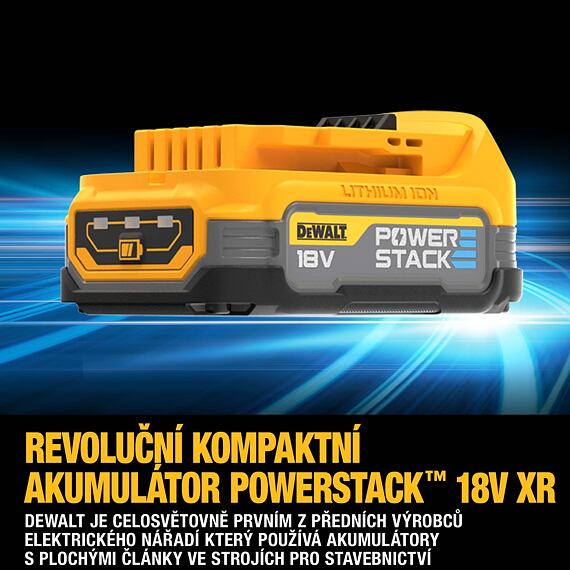 DeWalt DCF850E2T aku rázový uťahovák 18V/2*1,7Ah, 205Nm, 1/4",  POWERSTACK, TSTAK
