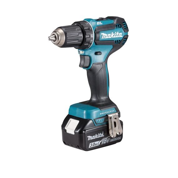 MAKITA DDF485RF3J aku bezuhlíkový skrutkovač 18V/3*3Ah, 50Nm, systainer