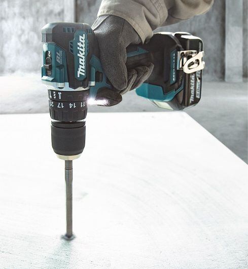 MAKITA DHP487Z aku příklepová bezuhlíková vrtačka 18V, 0-500/1700 ot./min, 40Nm, bez baterie
