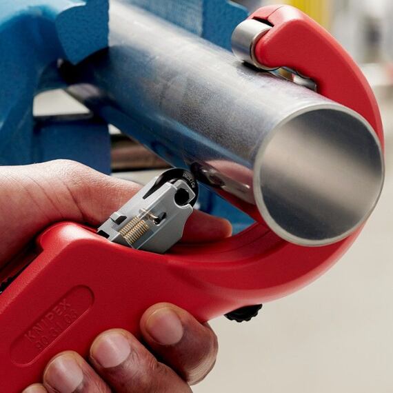 KNIPEX Tubix XL řezák velkých trubek pr.6-76mm, síla stěny až 2mm, pružinový mechanismus QuickLock