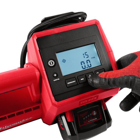 MILWAUKEE M18 BI-0 aku kompresor 18V, technologie Truefill auto kontrola tlaku, max 10,3bar