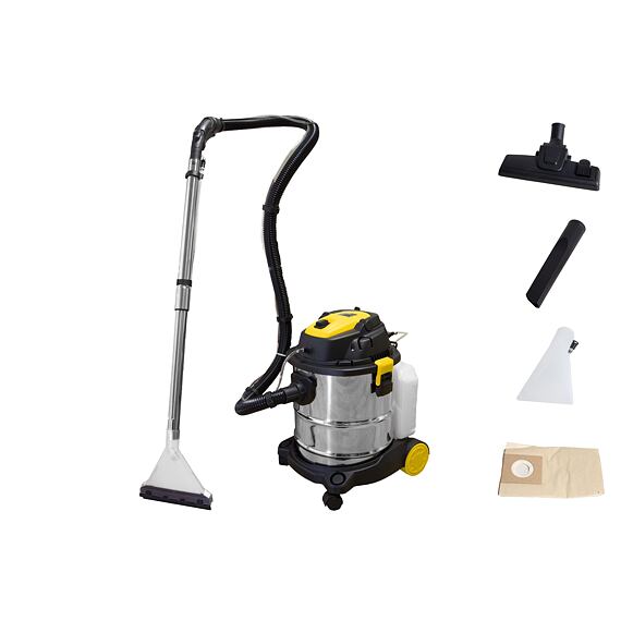 PROTECO vysávač kombinovaný (suché+mokré vysávanie+tepovač) 1600W, 20l. 51.14-VK-3V1