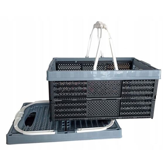 košík nákupný skladací, 2 držadlá, 39*26*19cm 282851