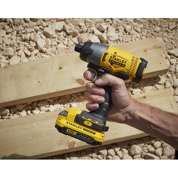 STANLEY SFMCK469M2 aku súprava 18V, FATMAX V20, 4*stroj + 2*aku 18V/4Ah, textilná brašna