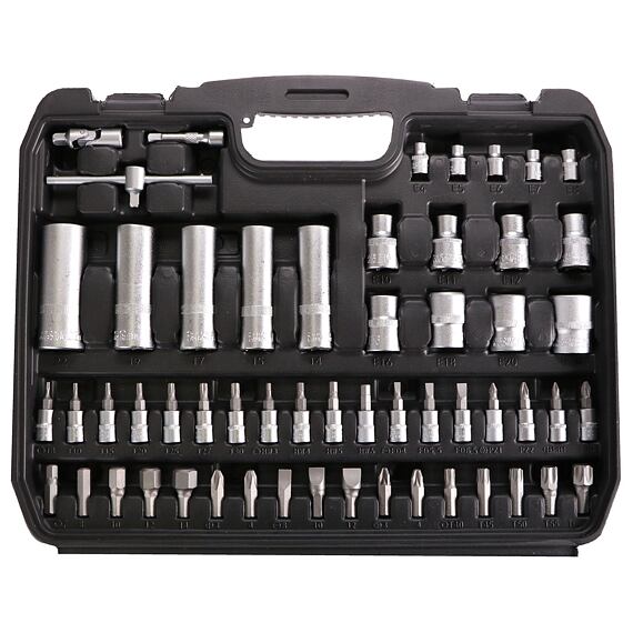 SIXTOL gola sada 108-dílná 1/2"+1/4", prodloužené hlavice, SX3022