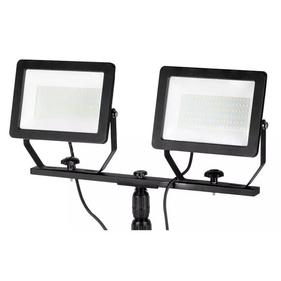 NEO reflektor LED SMD 2*100W, 2*8500lm, stativ 1,8m, možnost provozu i na jeden reflektor, 99-096