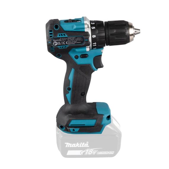 MAKITA DDF487Z aku bezuhlíková vrtačka 18V, 0-500/1700 ot./min, 40Nm, bez baterie