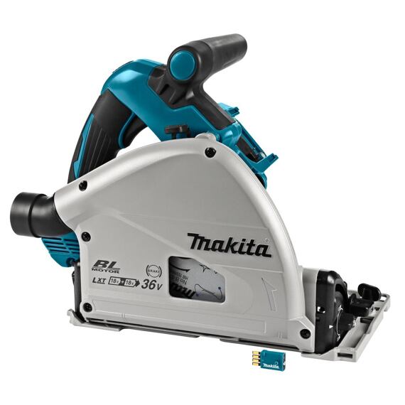 MAKITA DSP601ZU aku ponorná pila 165mm, 2*18V, AWS, technologie ADT, bez baterie