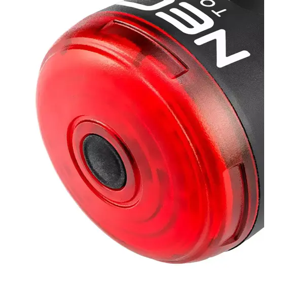 NEO světlo zadní na kolo, 3,7V/400mAh, funkce STOP-při brzdění svítí intenzivně,  micro USB, 91-003