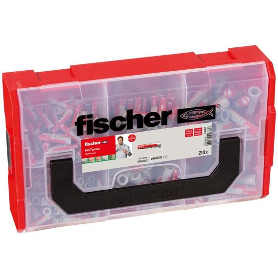 FISCHER DUOPOWER FixTainer súprava hmoždiniek 6,8,10mm, 210ks, 536161