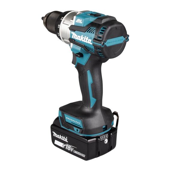 MAKITA DDF489RTJ aku bezuhlíkový šroubovák 18V/2*5Ah LXT, 73Nm, 0-550/1800 ot./min., MAKPAC