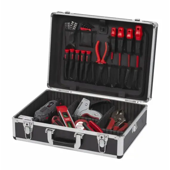 KREATOR kufrík AL 460*330*155mm so zámkami, čierny KRT640102B