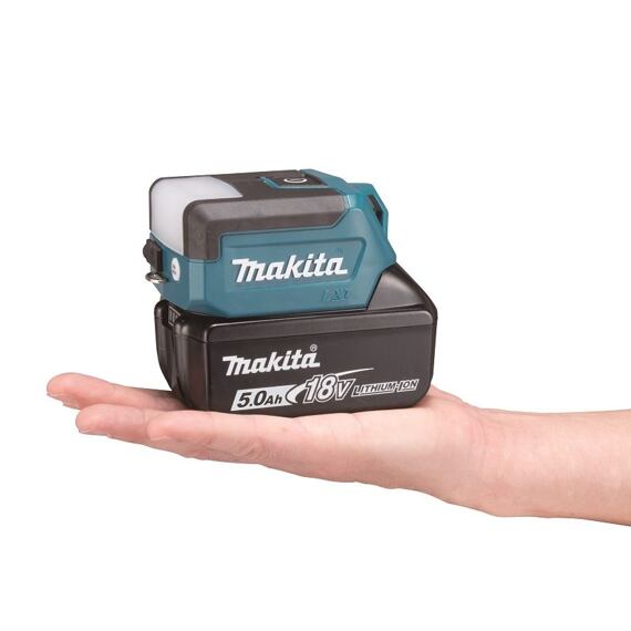MAKITA DML817 aku svítilna LED 18V LXT, 300lm kombi svícení, 150lm čelní/horní svícení, bez baterie
