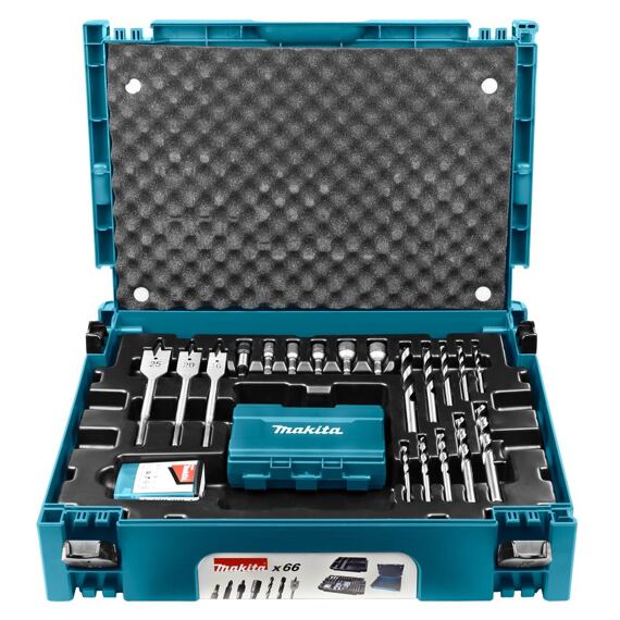 MAKITA B-43044 sada bitů a vrtáků, systainer, 66ks