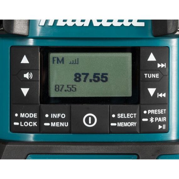 MAKITA DMR057 aku rádio s LED lampou 18V/14,4V Li-Ion, Bluetooth, tri svetelné módy, bez batérie