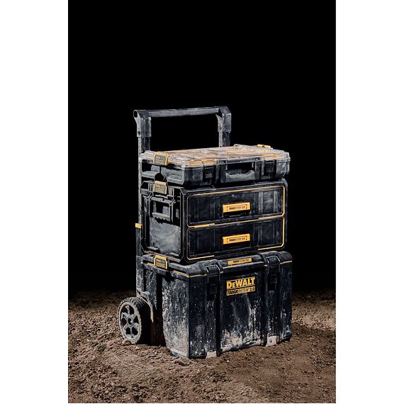 DeWalt DWST83529-1 zásuvkový kufrík ToughSystem 2.0, 2 zásuvky, guličkové ložiská vo výsuvoch