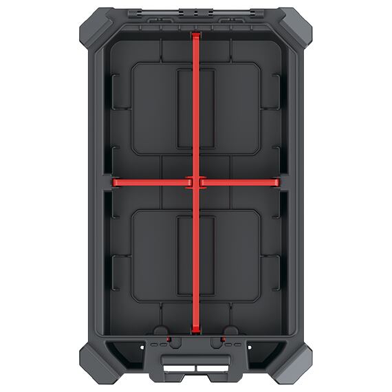 KISTENBERG organizér MSX 228*368*77mm, čierny, prepážky
