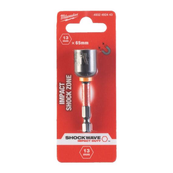 MILWAUKEE 4932492443 magnetická hlavice 13*65mm SHOCKWAVE IMPAC DUTY, pro ráz. utahováky