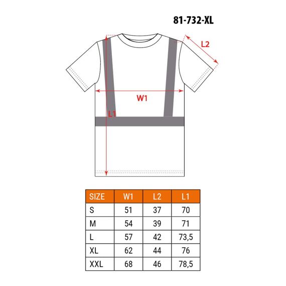 NEO triko reflexní s krátkým rukávem, vel.L, třída 2, norma EN ISO 20471, CE, 100% polyester, žluté