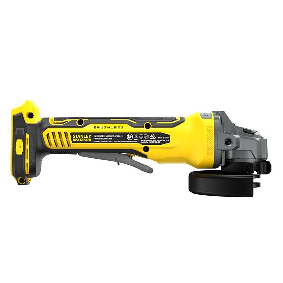 STANLEY SFMCG700B aku uhlová brúska 125mm V20, 18V FatMax, bezuhlíkový motor, bez batérie