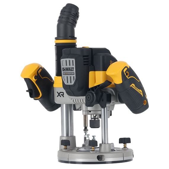 DeWalt DCW620NT aku bezuhlíková horní fréza 18V, kleštiny 8+12mm, 11000-23000 ot./min., bez baterie