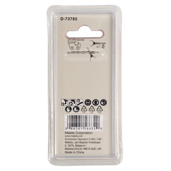 MAKITA D-73782 pilník kulatý průměr 5,5mm pro broušení řetězu upnutí 1/4" 6-ti hran do vrtačky