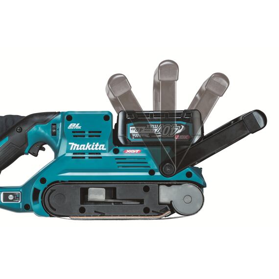 MAKITA BS001GZ aku pásová bruska XGT 40V, 76*533mm, 120-470 m/min, bez baterie
