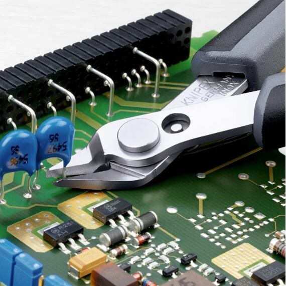 KNIPEX 7803125ESD kleště štípací boční pro elektroniku ESD, NEREZ, elektricky svodivé - disipativní
