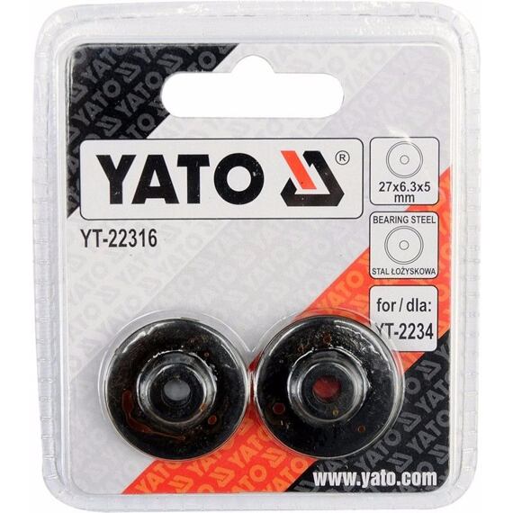 YATO kolečko náhradní pro řezák trubek YT-2234 27*6,3*5mm, 2ks