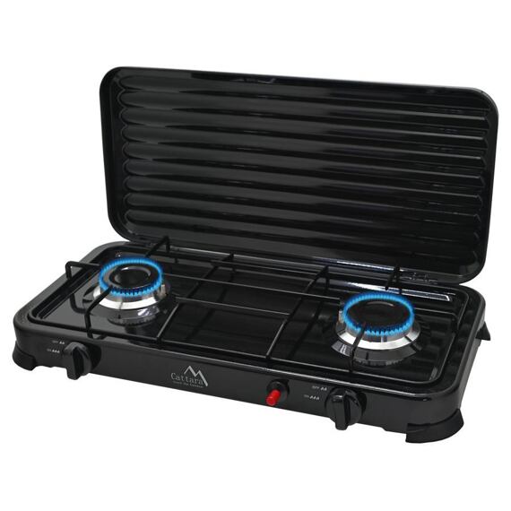 CATTARA plynový vařič Traveler FAMILY DUO, piezo, spotřeba 320g/hod., 13596