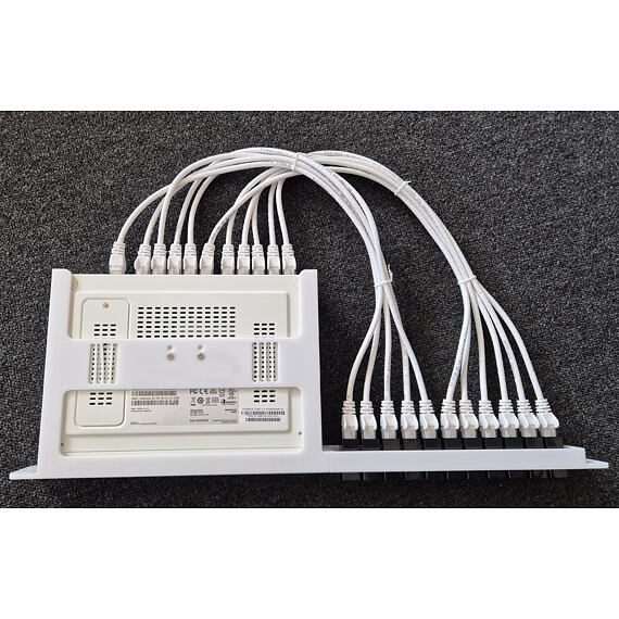 Rackmount pro firewally Fortinet Fortigate 60D, 60E, 60F, 61E, 61F, 70F, 70G, 71E a 71F s osazeným Fortigate 60E.