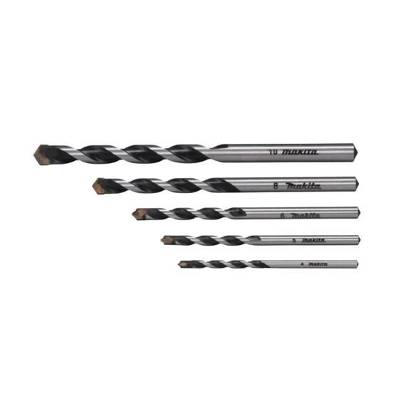 MAKITA E-25426 sada vrtáků TCT s rovnou stopkou multimateriál 4-10mm, 5ks