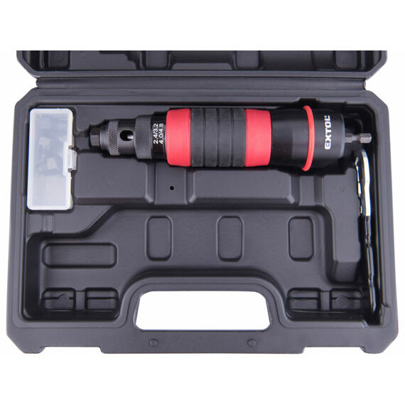 EXTOL Premium nýtovací adaptér na vrtačku pro trhací nýty 2,4-4,8mm, nerez 4mm, 400 ot./min 8813752