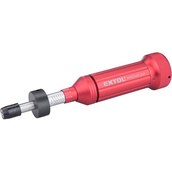 EXTOL Premium šroubovák momentový pro bity 1/4", 1-6Nm, magnet FIX-Clip, 8825301