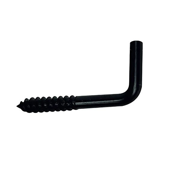 skoba s vrutem 30*12mm ČERNÁ Black Line (10ks) 7347