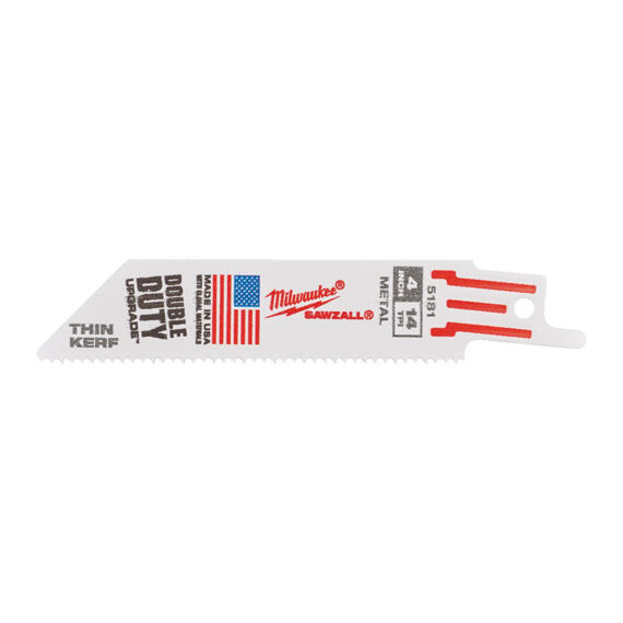 MILWAUKEE 48475181 pilky do ocasky, Thin Kerf 100*14Tpi, kov, měď, hliník, nerez 5ks