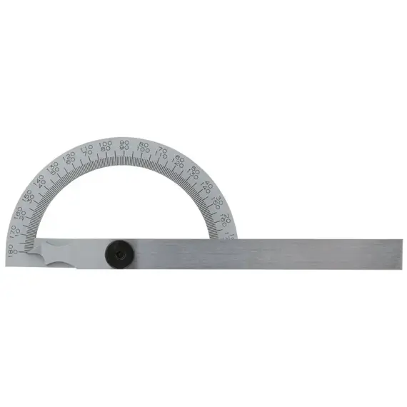 4Czech úhloměr obloukový 120*200mm 0-180°, nerez 4CZ-1089-07-120