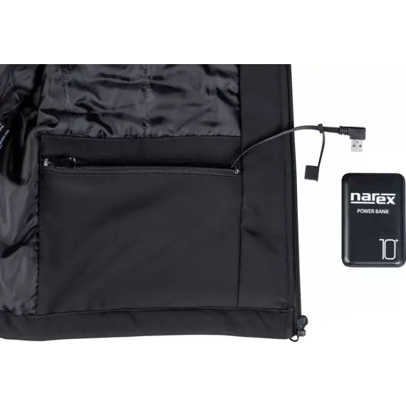 NAREX vyhřívaná bunda HJ-DUALWEAR, vel.L, odepínací rukávy a kapuce, Powerbanka PWB10, 65406776