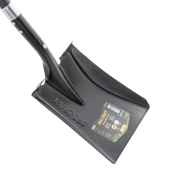 PROCRAFT lopata rovná kovaný rycí 23cm s nášlapy, sklolaminátová násada 150cm, GSS-1500
