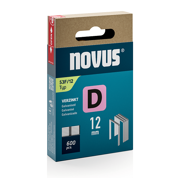 NOVUS sponky D53F, 12mm, 600ks