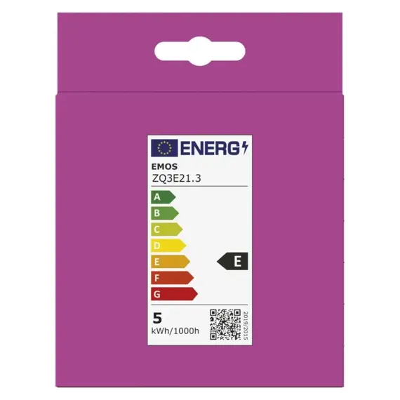 EMOS LED žárovka CLS Candle, 4,2W (40W), 470lm, 3ks balení, ZQ3E21.3