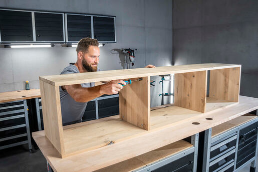 WOLFCRAFT přípravek na montáž excentrických nábytkových spojek, 080-4665000
