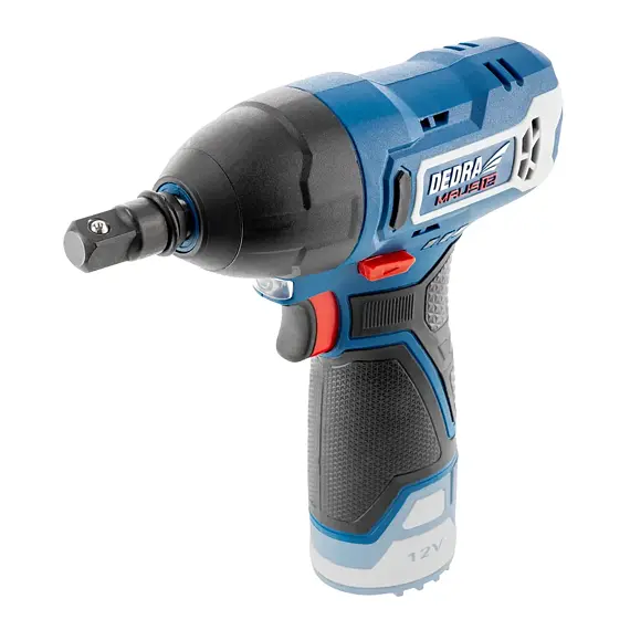 DEDRA aku rázový utahovák 12V, 3/8", max.120Nm, bez baterie, DED7332