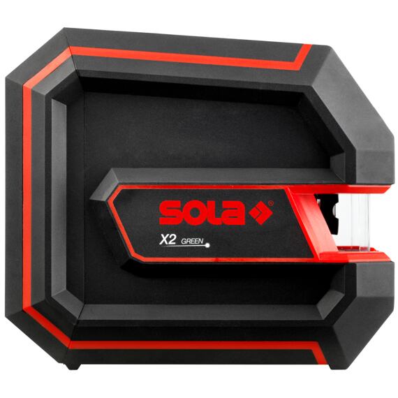 SOLA X2 GREEN křížový laser ZELENÝ REAL GREEN, samonivelace, dosah 30m, s přijímačem 80m