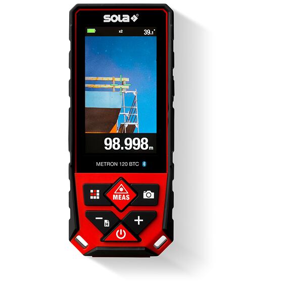 SOLA METRON 120 BTC laserový dálkoměr 0,05-120m, Bluetooth, snímač sklonu po nivelaci a měření úhlů