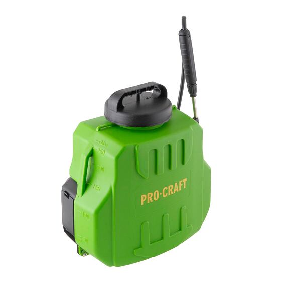 PROCRAFT AS8 aku postřikovač 8l, 12V/2Ah, průtok max.0,5l/min., příslušenství