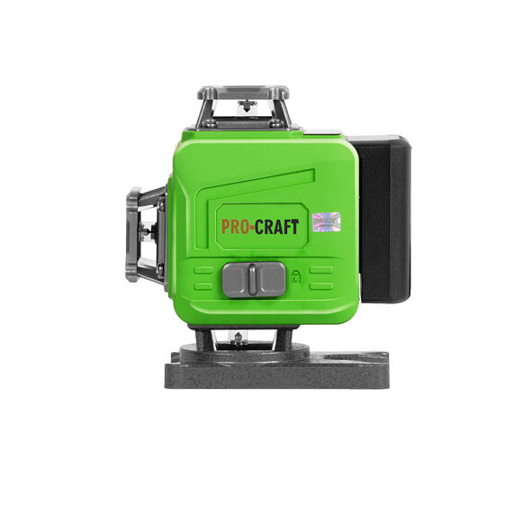 PROCRAFT LE-4GL laser křížový, ZELENÝ, samonivelační, linka 1cm nad zemí, aku 3,7V/4Ah
